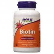 Заказать NOW Biotin 5000 мкг 120 вег капс N