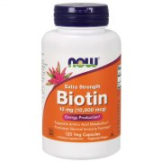 Заказать NOW Biotin 10 мг Extra Strength 120 вег капс